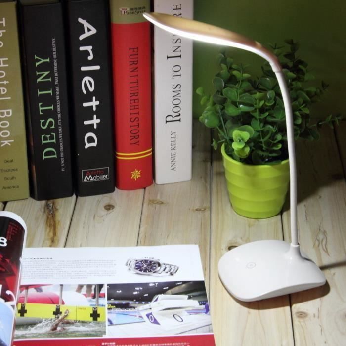 Acboor Lampe de bureau pour enfants, 3 modes de luminosité, lampe