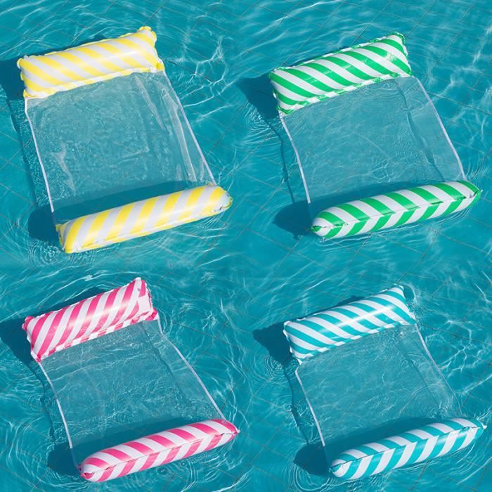 Hamac Gonflable Legami – Flotteur Piscine 130x68 Cm, Filet Et Patch De Réparation Inclus