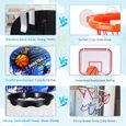Cerceau de basket-ball iBaseToy avec sac de panier à linge sur la porte ménage enfants jeu de basket-ball panneau de basket-ball Net-2