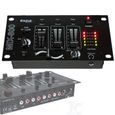 Casque Dj Sono + table de mixage MIX-800 IBIZA + 2 Micros Dynamiques Noir  -2