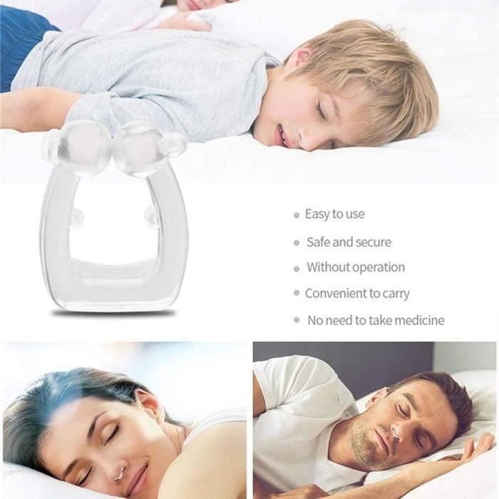 Couleur 1 pièces M Dilatateur Nasal Anti-ronflement en Silicone, pince