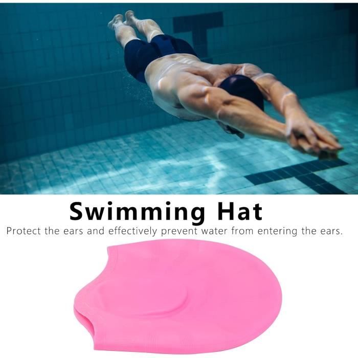 Bonnet De Bain En Silicone Unisexe - Imperméable - Pour Cheveux Longs Ou Courts