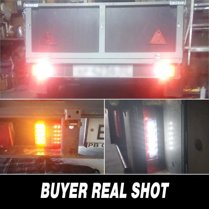 2 Feux De Porte LED Universels Rouge - Alimentation Pile CR2032 - Aimant Et Adhésif 3M