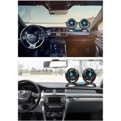 Ventilateur électrique à double tête - TBEST - Ventilateur de voiture
