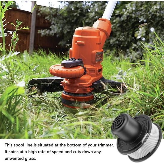 4 Bobine Di Filo Per Decespugliatore Black+Decker | Compatibili Con Modelli GL250, GL310, GL360 | Con Molla E Coperchio - Foto 10
