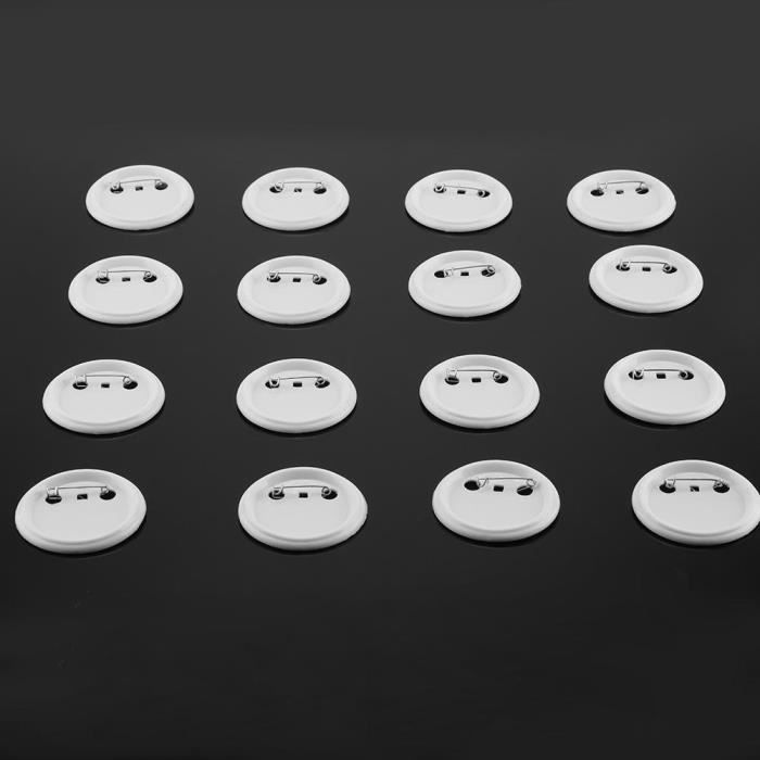 100 Pièces Kits De Broches Rondes Vierges 32mm - Pour Créer Badges Personnalisés Et Bijoux DIY - 5