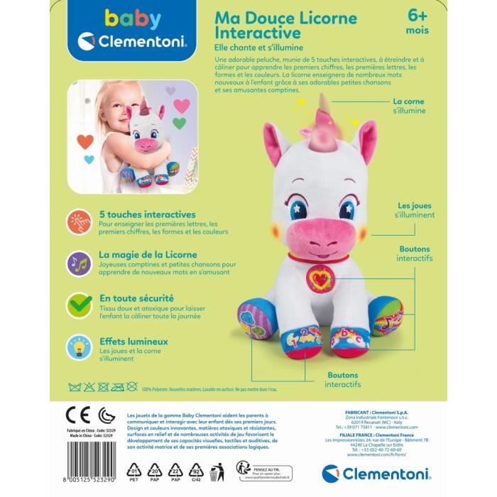 Ma douce shop licorne interactive clementoni
