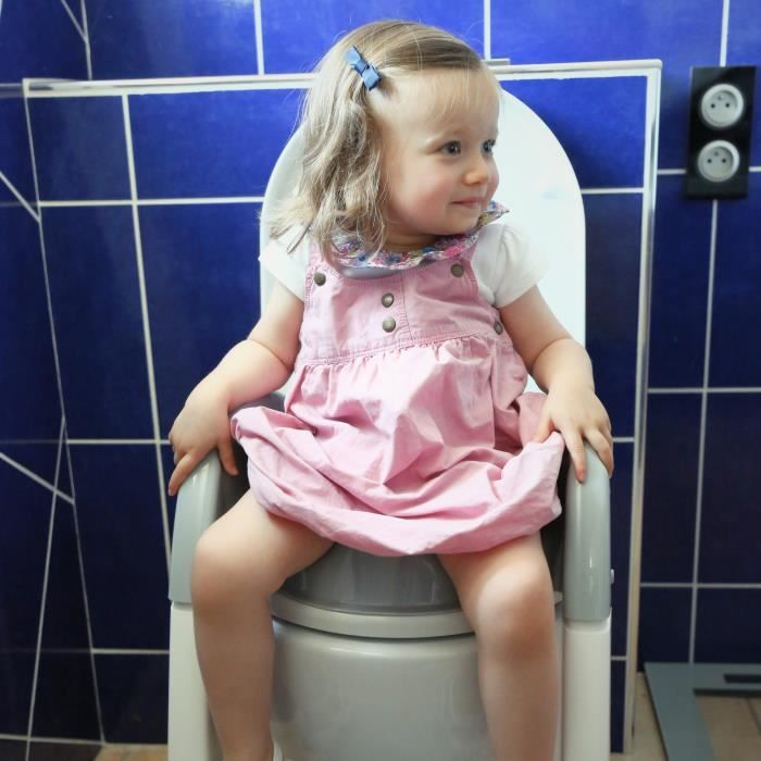 Réducteur de toilettes Kiddyloo - Gris charme