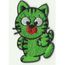 écusson ECUSSON PATCHE THERMOCOLLANT ENFANT PETIT CHAT DIMENSIONS 6,5 X 5 CM