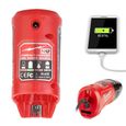 Chargeur de batterie USB portable et source d'alimentation adaptés pour Milwaukee 48-59-1201 M12-0