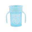 Twistshake Tasse à bec 360 ​​avec poignées - Bébé  - 230 ml -Tasse de sevrage anti-fuite- Sans BPA -Entraînement - Enfants-6m+-Bleu-0