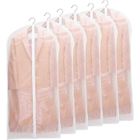 DLZAOAO Housses de Vêtements, Anti Poussière Etanche Mite Humidité,Housses de Protection Zip Semi Transparentes pour Chemise