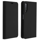 AVIZAR Étui pour Samsung Galaxy A7 2018 Housse Cuir Portefeuille Fonction Support - Noir