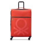 DELSEY PARIS COLOR BLOCK - Valise soute souple 76 cm x 51 cm x 32 cm - 104 L - Rouge