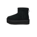 ZZZ BELT Botte femme UGG CLASSIC MINI PLATFORM - Noir - Daim-Nubuck - Lacets - Plate-forme 2'