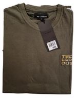 T-shirt Homme  manches courtes col rond coton doux TED LAPIDUS Vert