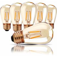 Lumières extérieures, ampoule LED à vis Edison E27, ampoule de remplacement à filament LED 1W pour LED S14 ST45-tmt