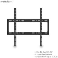 Support TV Mural fixe pour Ecran plat 26-55" de Télévision LED - LCD - Plasma, VESA 400*400 mm, Charge Maximale 50 kg