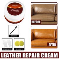 Renovateur Cuir, Pâte Réparatrice Cuir, Leather Repair Cream, Pack Nettoyant Entretien Crème Nettoyante Pâte Simili Cuir, 260g