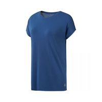 T-shirt de fitness pour femme Reebok Mesh Panel Tee - manches courtes - bleu