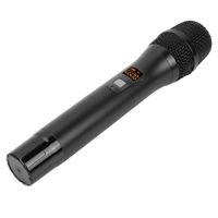 Microphone sans Fil Système UHF de Micro avec 2 piles AA pour Karaoké, Mariage, Réunion, Discours - SURENHAP - Noir - 93x31x20mm