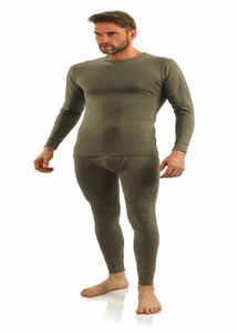 Pyjama Homme En Coton – Haut à Manches Longues + Pantalon Long – Sous-Vêtement Thermique Confortable