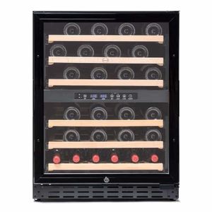Range-bouteilles Metaltex Pour 50 Bouteilles - Noir, Fixation Murale, Démontable Et Superposable