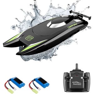 OBEST Bateau Télécommandé Python Avec Caméra HD – Jouet Aquatique 2.4GHz + App – Vidéo Temps Réel – Double Batterie – 50 Cm