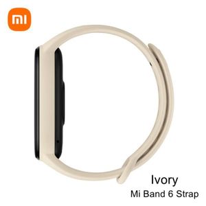 BRACELET MONTRE CONNEC. Ivoire-Xiaomi-Bracelet connecté d'origine, accessoires pour Mi Smart Band 6 NDavid