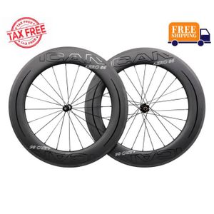 Ican 38mm Roue De Velo Carbone Pneu De Course Routiere Essieu 20 24 Trous Cyclisme Roues
