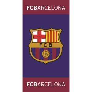 Serviette Serviette Plage draps FC Barcelone FCBARCELONA Barca Beach rouge 