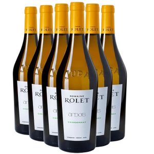 VIN BLANC Arbois Chardonnay Blanc 2016 - Lot de 6x75cl - Dom