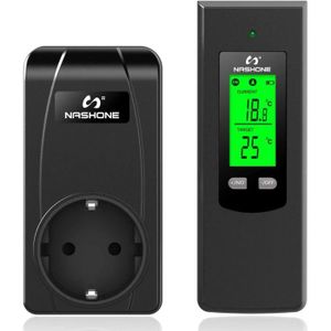THERMOSTAT D'AMBIANCE Prise thermostatique pour chauffage infrarouge - Écran LCD - Télécommande avec capteur de température pour contrôle sans fil [316]