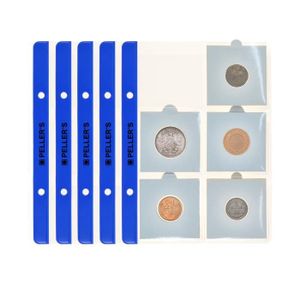UKOFEW Classeur Monnaie 120 Poches, Classeur Pieces de Monnaie Rangement 10  Pages, Album Numismatique Collection Piece Euro 3x3cm, Livre Pieces de