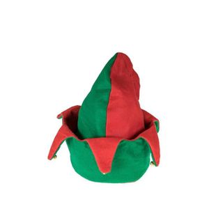 Chapeau de Noël Bicolore pour Enfant/Adulte Taille Unique Clever Creations Lutin/avec clochettes Rouge/Vert 