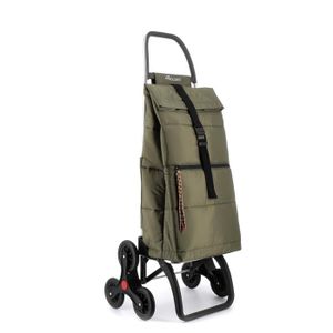 Chariot De Course Rolser I-Max ZD 6 Roues - Monte Les Escaliers, Couleur Beige, Capacité 60L