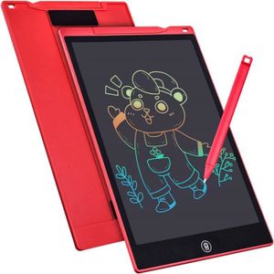 JEU D'APPRENTISSAGE Jouet éducatif - Tablette d'écriture LCD 10 pouces - Rouge