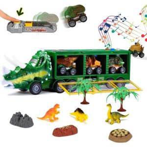 Jouets de dinosaure pour enfants 3-55-7 gros camions de transport