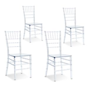Lot De 4 Chaises Empilables Napoleon Transparentes Commerce Industrie Et Science Chaises Et Fauteuils Lawawarenesssociety In