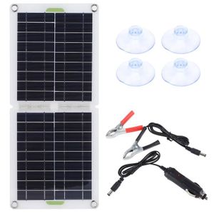 Chargeur de batterie de voiture à panneau solaire Chargeur de batterie de voiture  solaire en silicium monocristallin 98666 - Cdiscount Bricolage