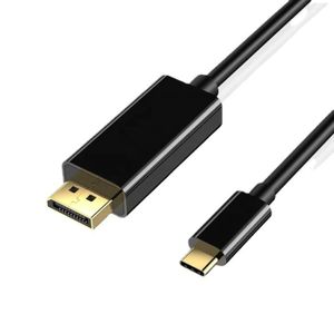 ADAPTATEUR AUDIO-VIDÉO  Câble USB C vers DisplayPort 4K 60Hz Type C (Thund