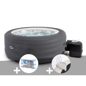 SPA COMPLET - KIT SPA Spa gonflable Intex PureSpa Access rond Bulles 4 p