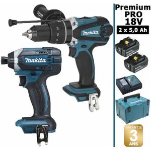 Ensemble De 2 Machines 18v 3ah Li Ion Perceuse Visseuse Ddf482 Visseuse A Chocs Dtd152 3 Batteries Dlx2127j1 Makita Achat Vente Perceuse Ensemble De 2 Machines 18v Cdiscount