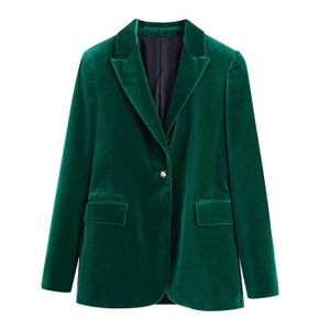 Veste velours verte on sale