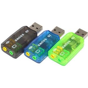 ENVEL Carte Son USB 3,5 mm Femelle vers USB mâle Puce intégrée Carte Son  stéréo Externe TRRS 4 pôles Micro Audio Prise en Charge USB vers Casque