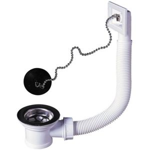 Bonde A Bouchon Avec Trop Plein Pour Evier Achat Vente Pas Cher