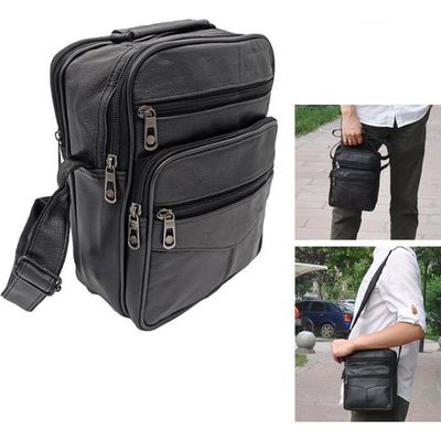 Sacoche Bandoulière Homme KATANA En Cuir - Taille Moyenne, 3 Couleurs, Pratique Et Décontractée