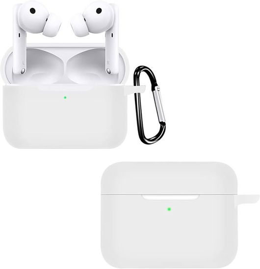 GIOPUEY Étuis Compatible Avec Honor Choice Earbuds S7, Coque Silicone, Poids Léger, Antichoc, Portable - Vert