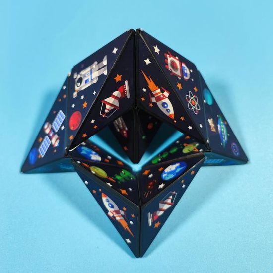 Cube magique magnétique géométrique variable, Anti-Stress, décompression  3D, Puzzle à rabat, jouet pour enfants