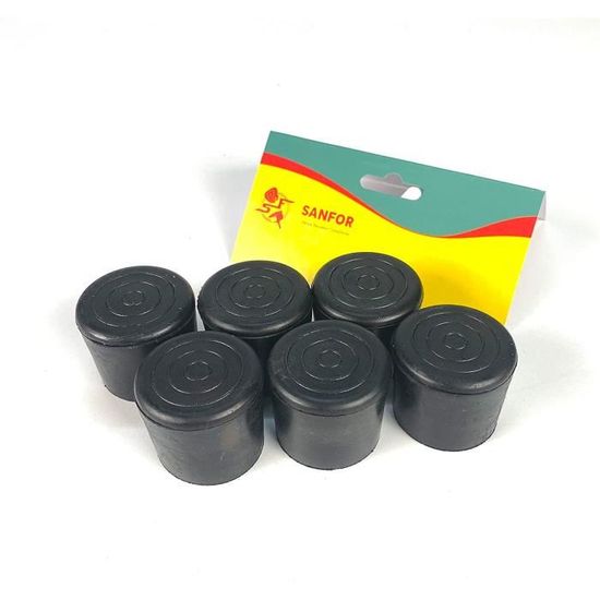 2 Embouts En Caoutchouc Pour Parapluie - Capuchons De Protection - Évite Rayures Et Accrocs - Noir